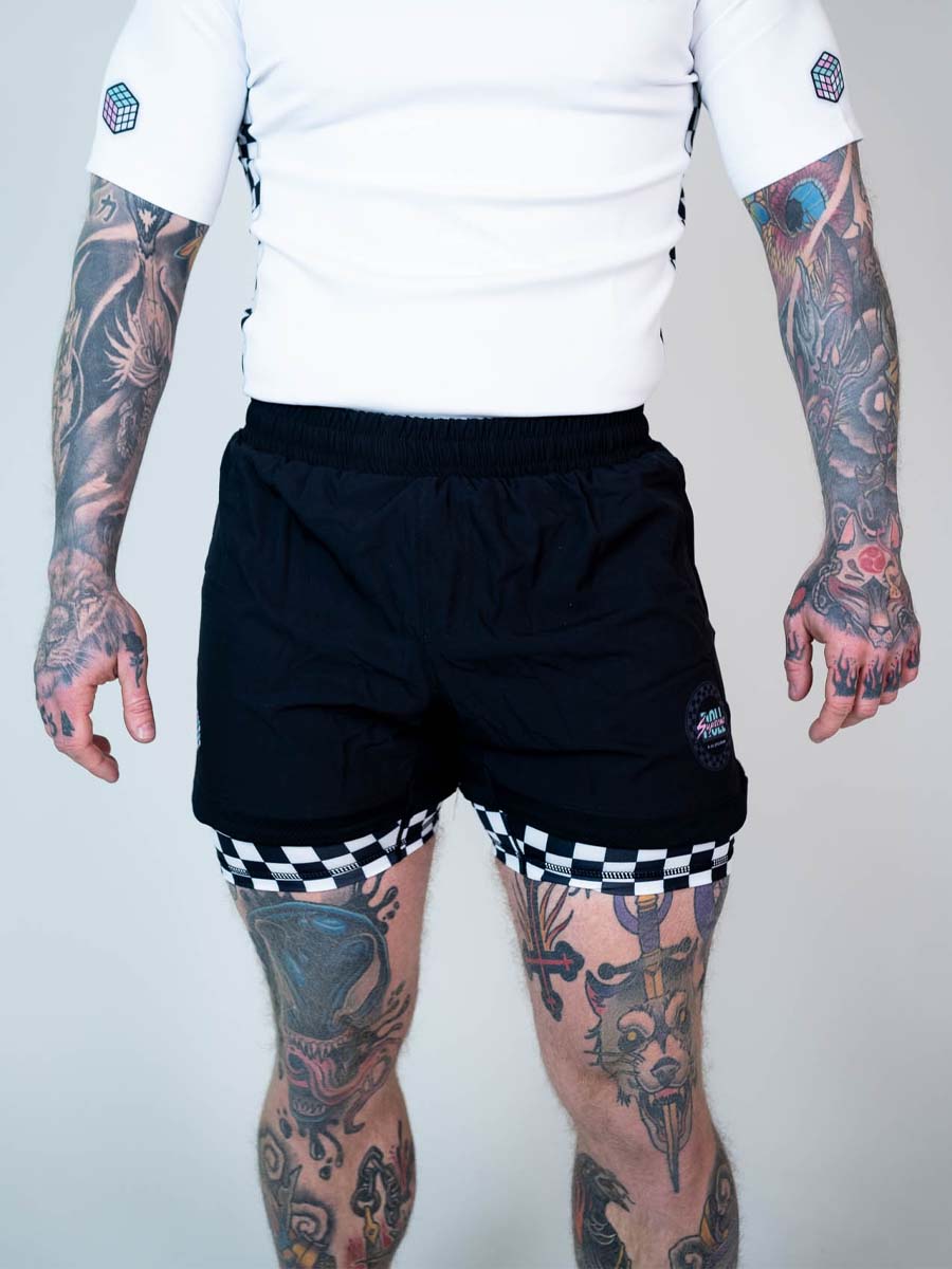 The Finisher 2 in 1 Jiu Jitsu Shorts - Final Lap