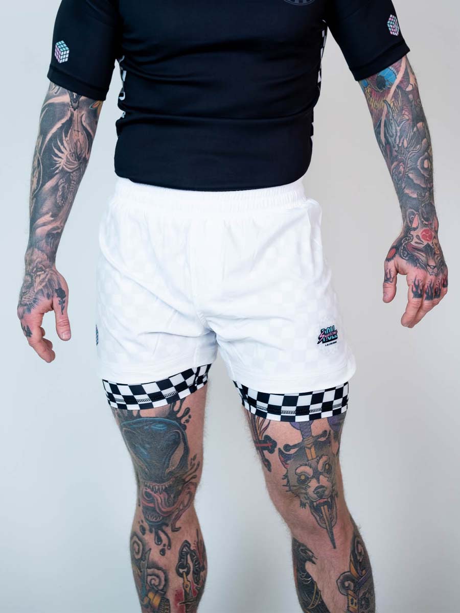 The Finisher 2 in 1 Jiu Jitsu Shorts - Tuxedo Rage