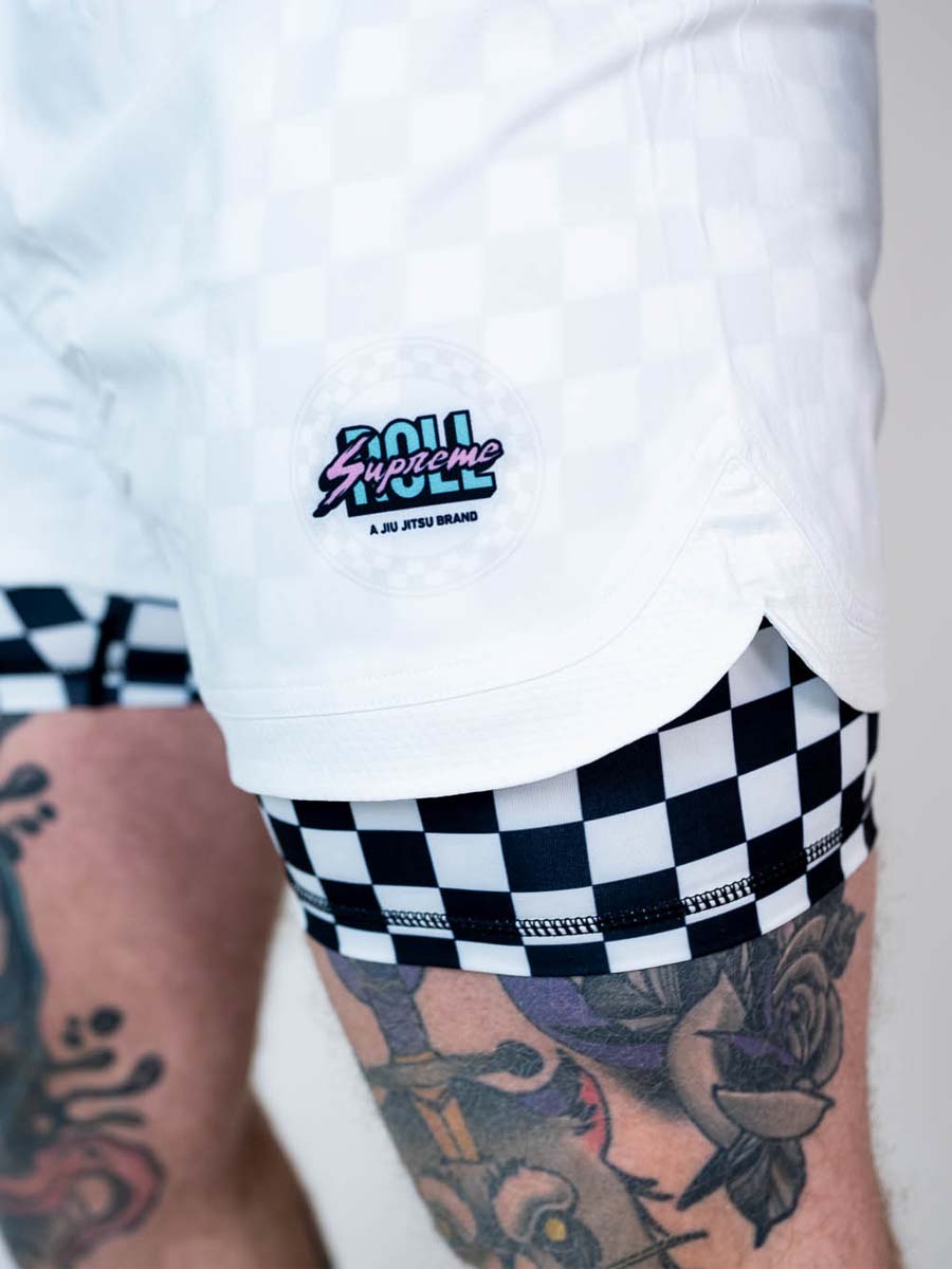 The Finisher 2 in 1 Jiu Jitsu Shorts - Tuxedo Rage - Image 3