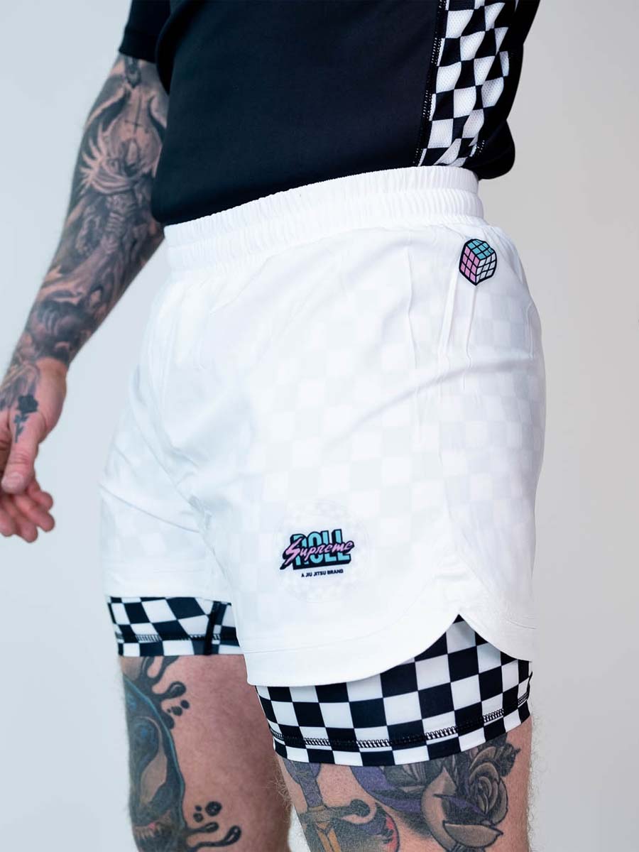 The Finisher 2 in 1 Jiu Jitsu Shorts - Tuxedo Rage - Image 5