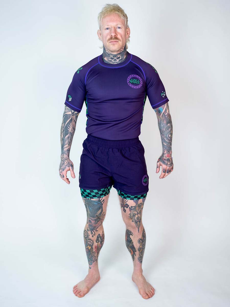 The Finisher Short Sleeve Rash Guard - Villian Mode - Image 2