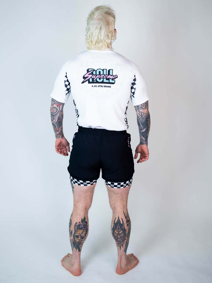 The Finisher Short Sleeve Rash Guard - Tuxedo Rage - Image 8