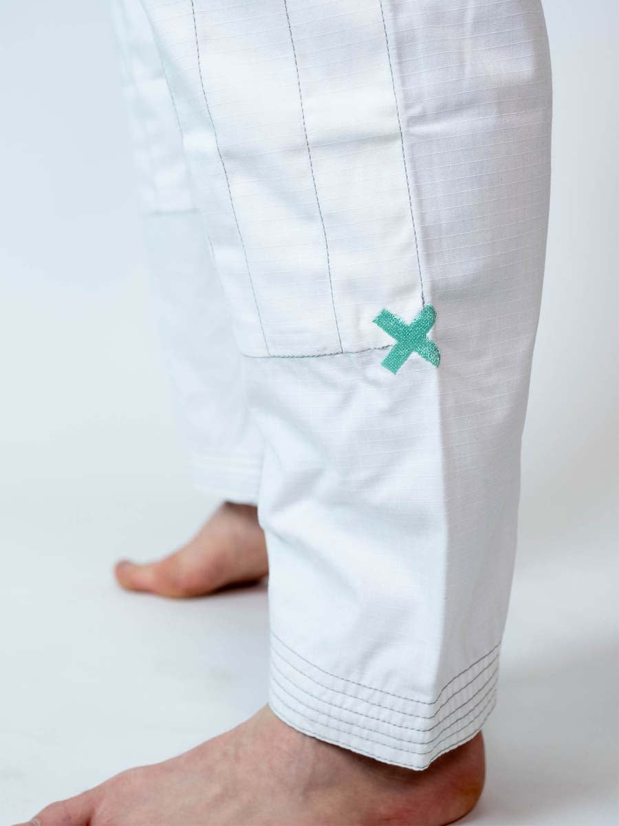 The Low Key BJJ Gi White - Static Clean - Image 12