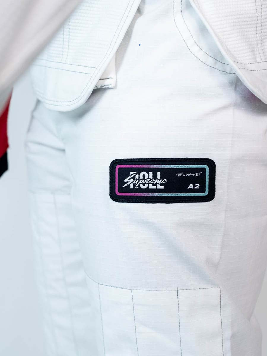 The Low Key BJJ Gi White - Static Clean - Image 11