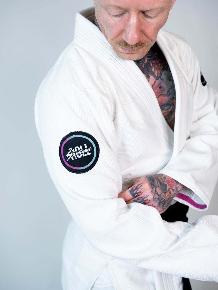 The Low Key BJJ Gi White - Static Clean - Image 4
