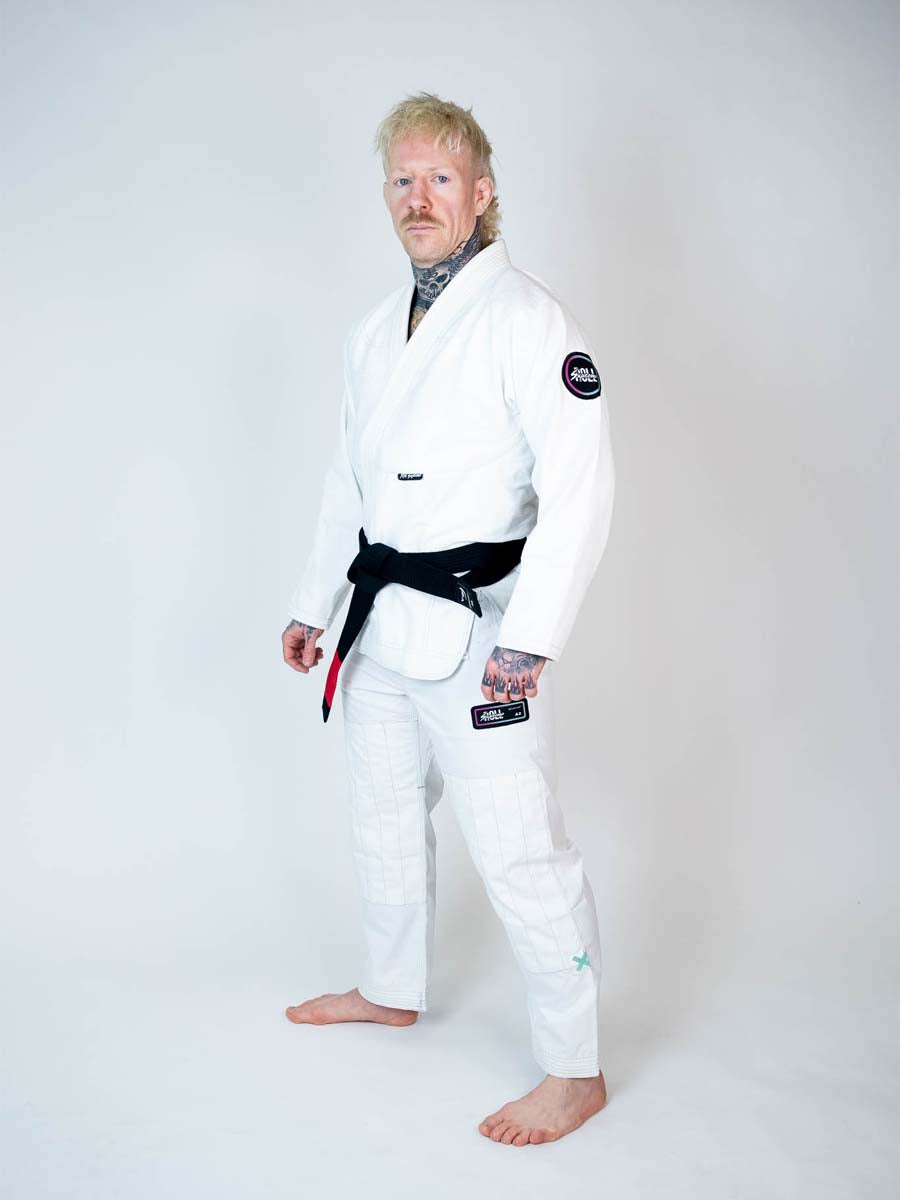 The Low Key BJJ Gi White - Static Clean - Image 3