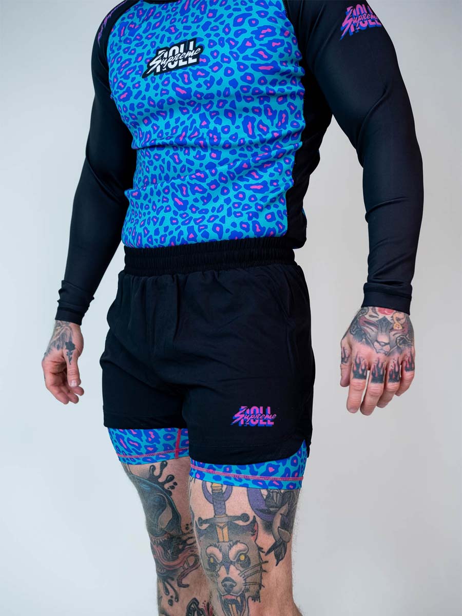 The Butcher 2 in 1 Jiu Jitsu Shorts - Psychedelic Pat