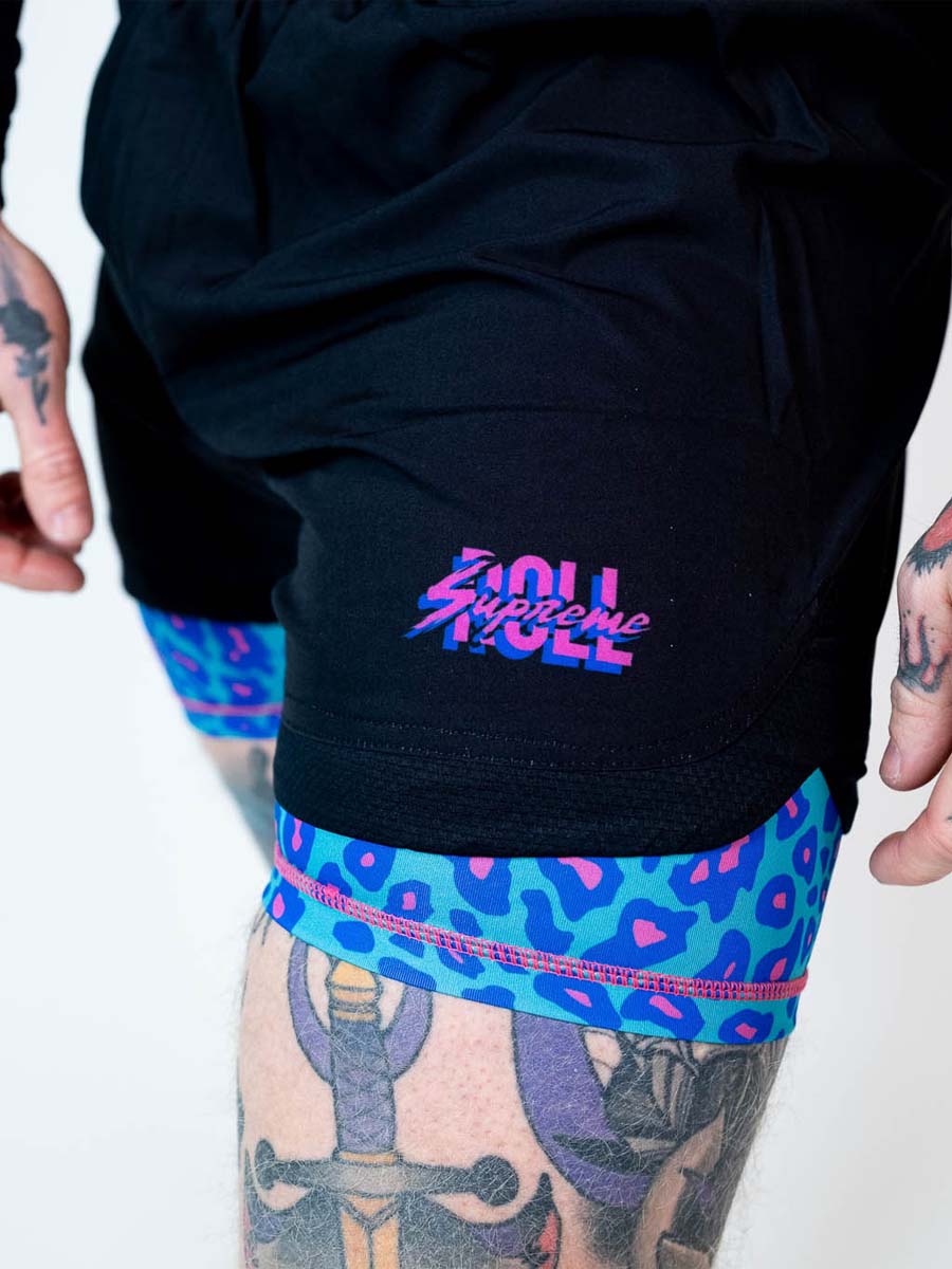 The Butcher 2 in 1 Jiu Jitsu Shorts - Psychedelic Pat - Image 3