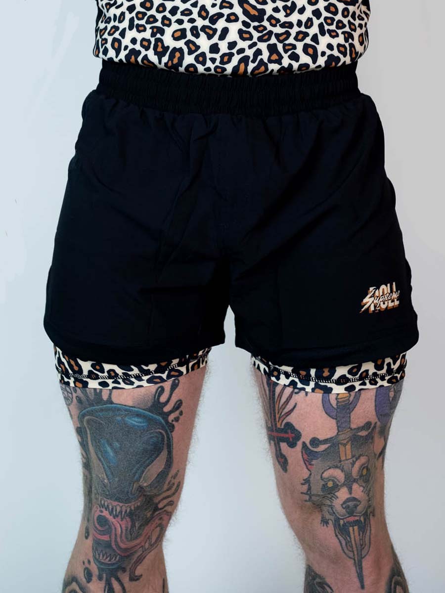The Butcher 2 in 1 Jiu Jitsu Shorts - Classic Pat - Image 2
