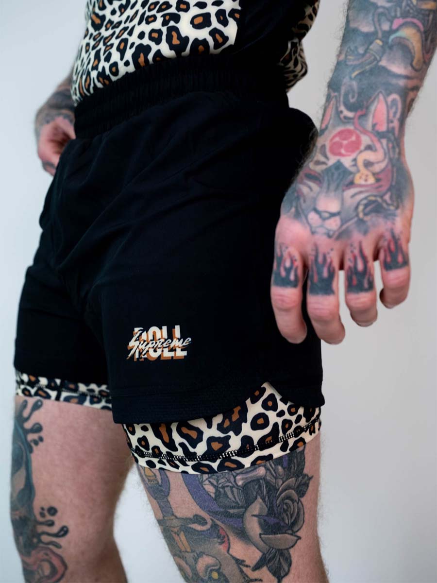 The Butcher 2 in 1 Jiu Jitsu Shorts - Classic Pat - Image 4