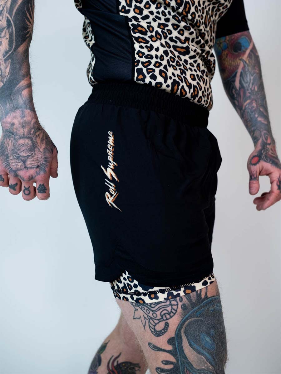 The Butcher 2 in 1 Jiu Jitsu Shorts - Classic Pat - Image 6