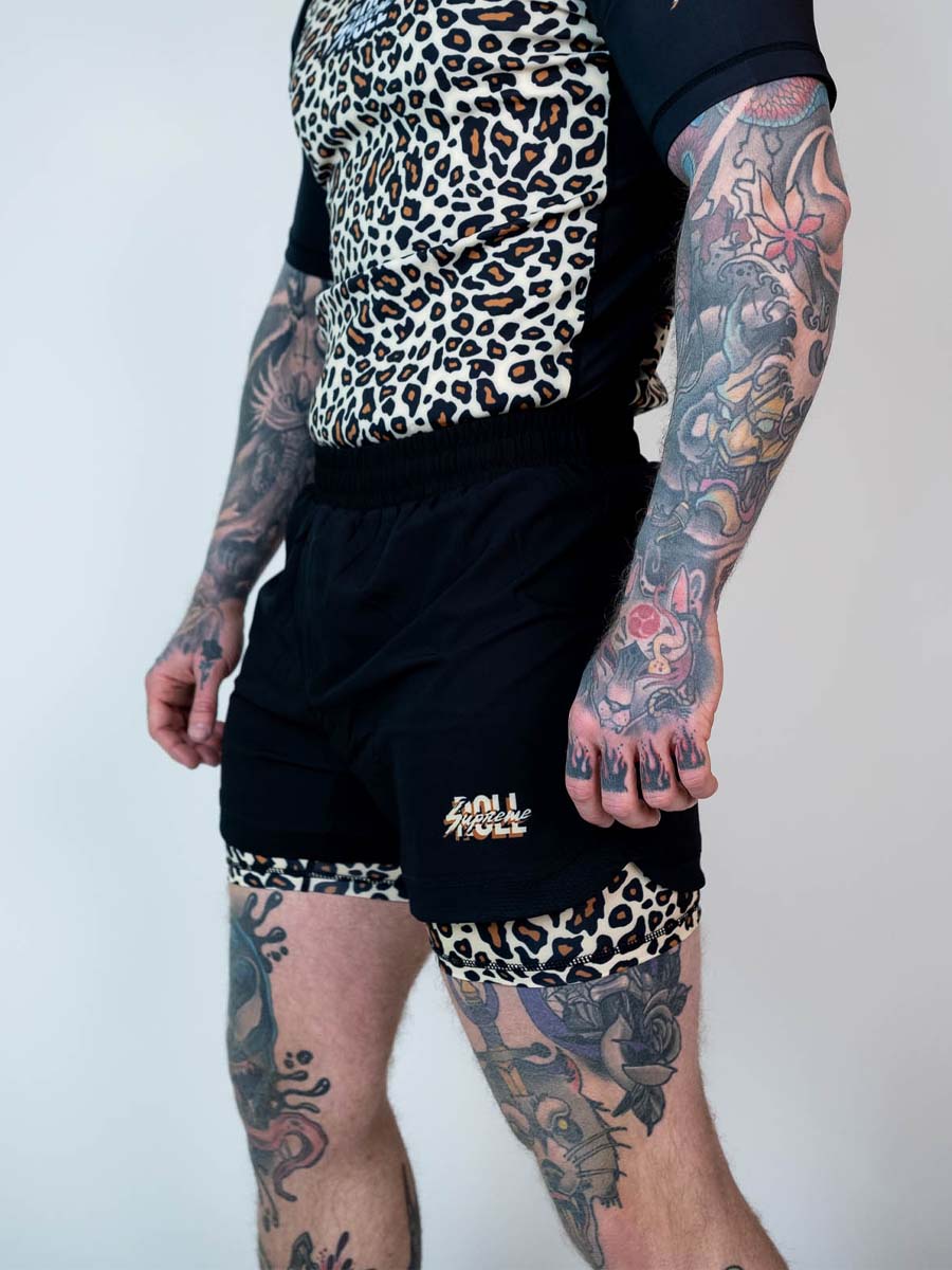 The Butcher 2 in 1 Jiu Jitsu Shorts - Classic Pat - Image 7