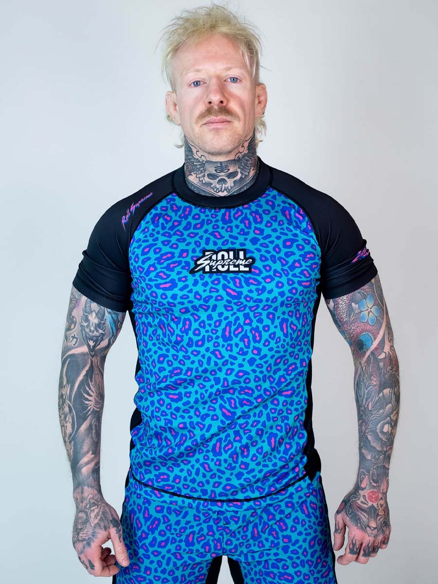 The Butcher Short Sleeve Rash Guard - Psychedelic Pat