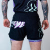 The Rave Ultraviolet Brain Freeze 2 in 1 Jiu Jitsu Shorts - Thumbnail 8