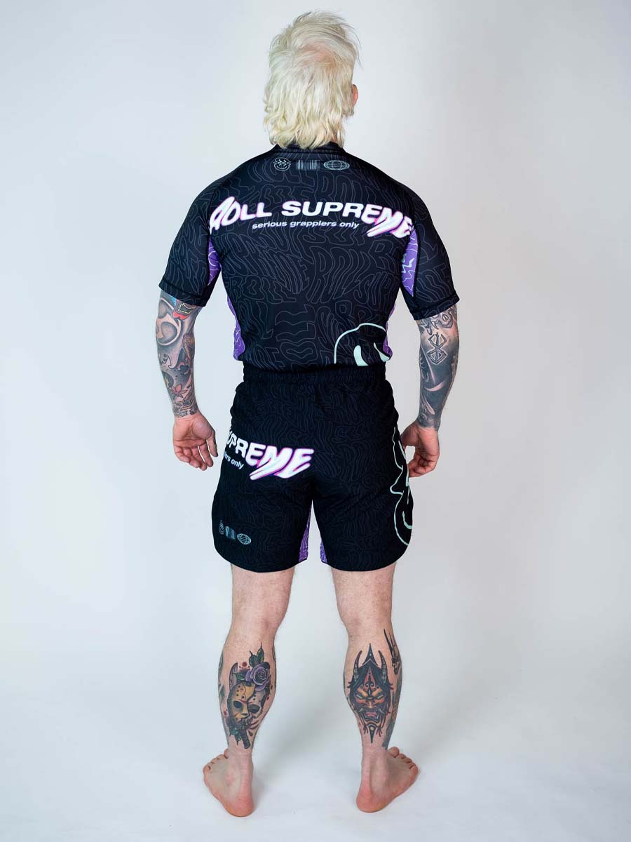 The Rave Ultraviolet Brain Freeze Short Sleeve Rash Guard - Image 10