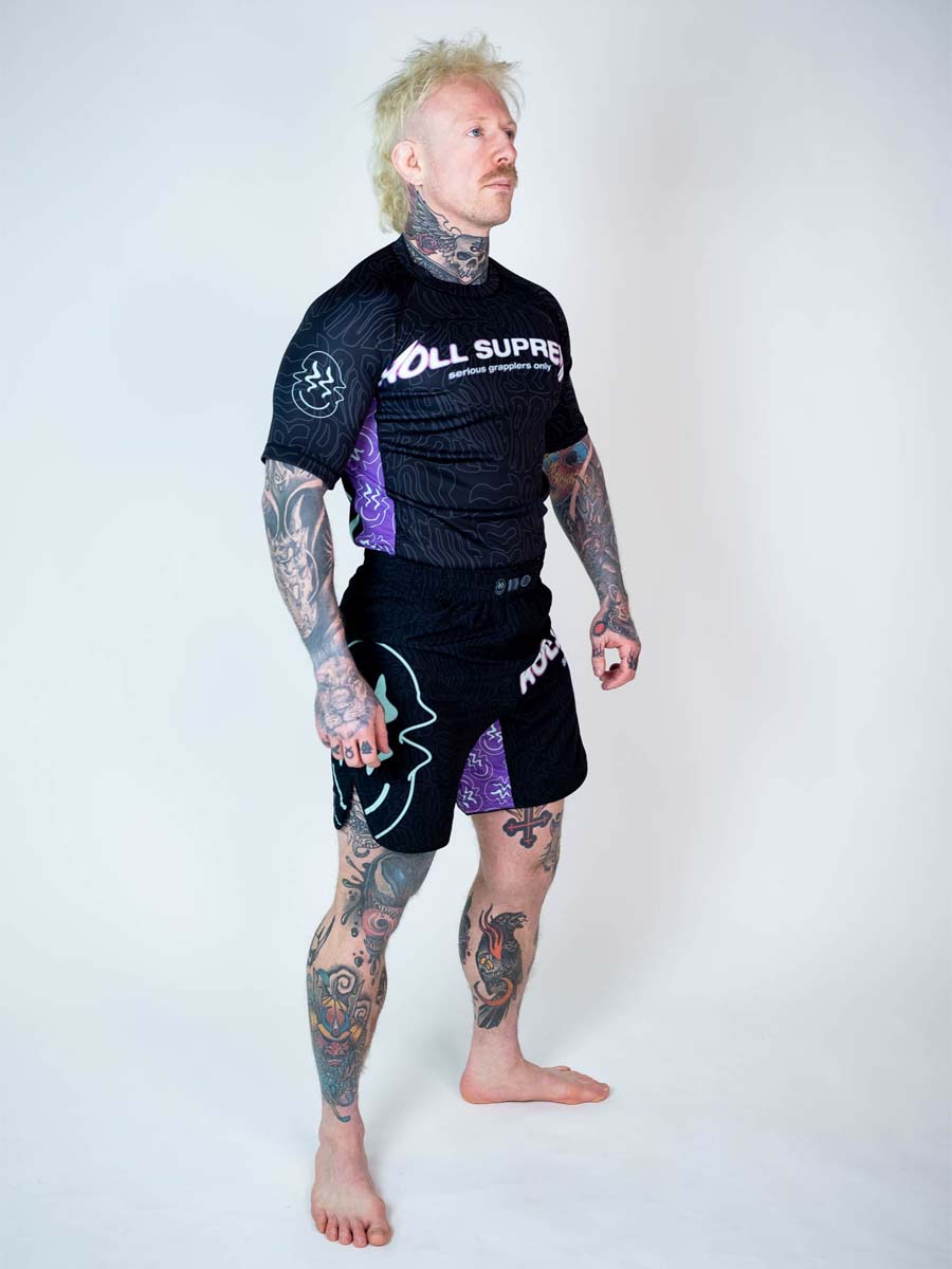 The Rave Ultraviolet Brain Freeze Short Sleeve Rash Guard - Image 4