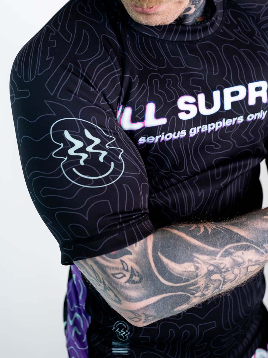The Rave Ultraviolet Brain Freeze Short Sleeve Rash Guard - Image 5