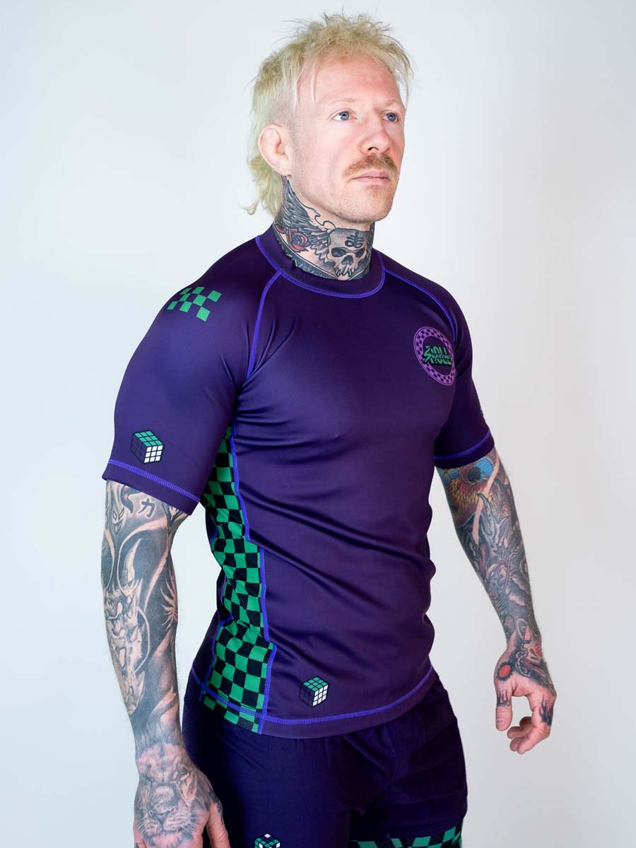 The Finisher Short Sleeve Rash Guard - Villian Mode - Image 3