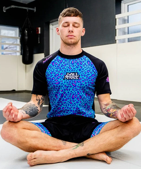 BJJ Grappler in meditation pose